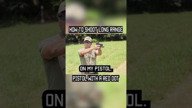 How to Shoot Long Range Pistol With Red Dots #shorts  #military #militaryeverything #tips #training