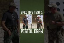 Special Ops Pistol Draw Test #specialforces #military  #militaryeverything  #tips  #training