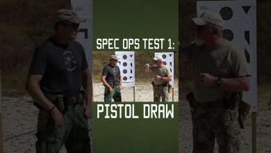 Special Ops Pistol Draw Test #specialforces #military  #militaryeverything  #tips  #training