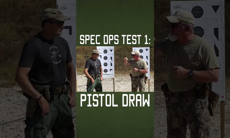 Special Ops Pistol Draw Test #specialforces #military  #militaryeverything  #tips  #training
