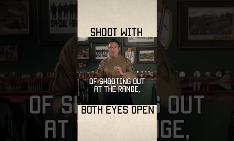 Why you should shoot with both eyes open  #reel #shooting #training #tacticalrifleman