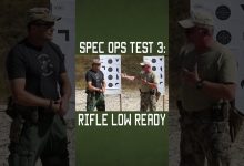 RIFLE LOW READY DRILL #military  #militaryeverything  #army  #training  #tips