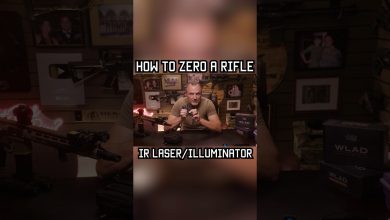 How to Zero a Rifle IR Laser/Illuminator #military #militaryeverything #longrange #reddotsight