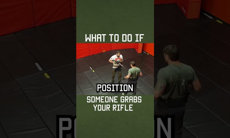What to do if someone grabs your rifle #selfdefense #military #militaryeverything