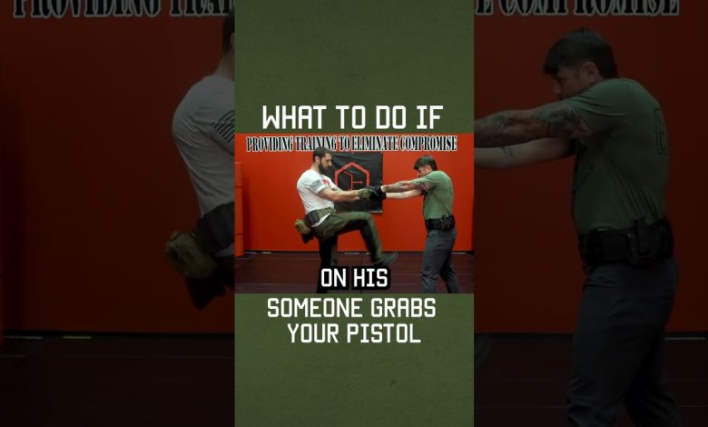 What to do if someone grabs your pistol #selfdefense #military #militaryeverything #shorts