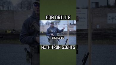 Try this CQB Drill with Iron Sights #military #militaryeverything #cqb #training #shorts