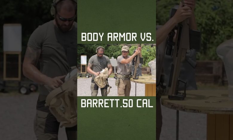 Body Armor vs. Barrett .50 Cal #military #sniper #selfdefense #howto #test
