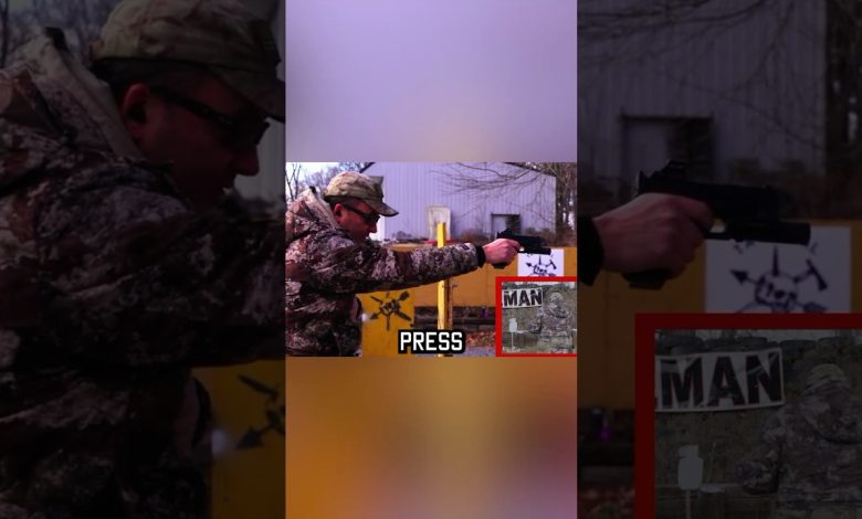 Green Beret Teaches Switching Hands Shooting Drill #shorts #specialforces #military #tips
