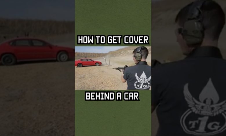 How To Get Cover Behind A Car #military #lawenforcement #selfdefense #tips #shorts