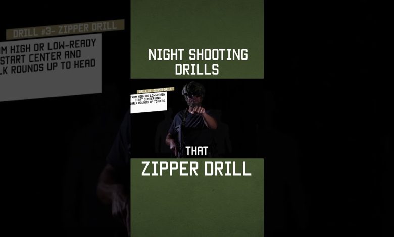 How To Do The “Zipper Drill” AT NIGHT #training #military #lawenforcement #shorts  #tips