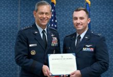 F-22 pilot awarded Air Force’s top flight safety honor 
