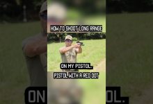 How To Be Accurate Long-Range With A Pistol #reddot #shorts #military #lawenforcement #tips