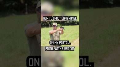 How To Be Accurate Long-Range With A Pistol #reddot #shorts #military #lawenforcement #tips