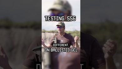 TESTING .556 ON BALLISTIC GEL #shorts #science #test #military #lawenforcement