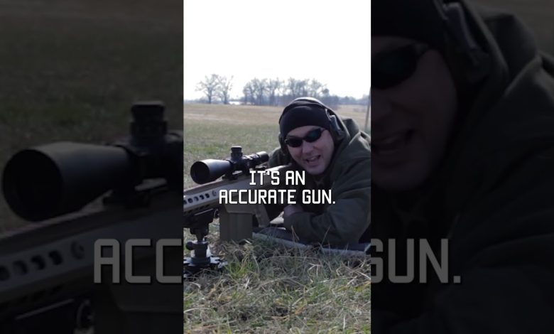 How to LET THE BARRETT M107A1 ROCK #barrett #shorts #military #tacticalrifleman  #militaryeverything