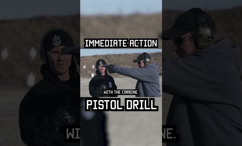 Immediate Action Pistol Drill #training  #militaryeverything #military #army #tips