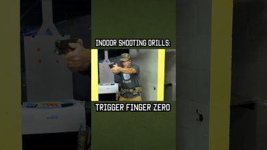 Indoor Shooting Drill: Trigger Finger Zero #training #shorts #military #lawenforcement #tactics