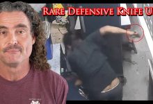 Defensive KNIFE Use Caught On Camera | Active Self Protection