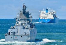 Russian frigate fires flares towards Danish military helicopter