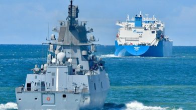 Russian frigate fires flares towards Danish military helicopter