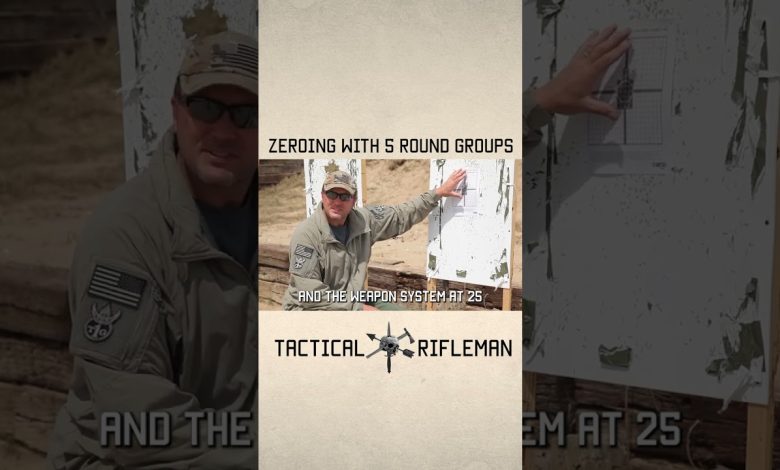 Zeroing with 5 Round Groups Made Simple #tacticalrifleman #reel  #military  #army  #tips