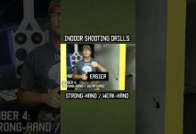 Indoor Shooting Range: Strong-Hand vs. Weak-Hand #military #training #shorts #rangeday