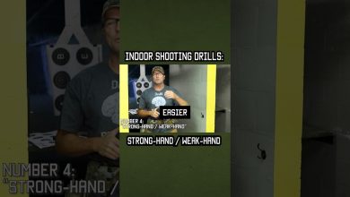 Indoor Shooting Range: Strong-Hand vs. Weak-Hand #military #training #shorts #rangeday