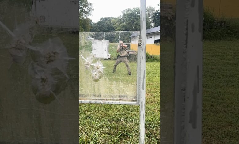 Does bullet-proof glass always work? #military #army #tips #airsoftcqb