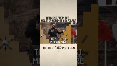 Drawing from the holster against a live assailant  #reel #defense #tacticalrifleman