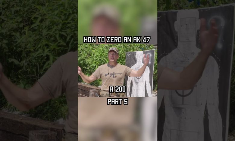 HOW TO ZERO AN AK47 PART 5  #militaryeverything #military #tips #army #training