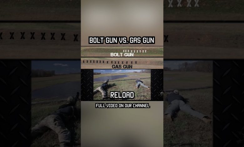 BOLT GUN  vs. GAS GUN  #military #militaryeverything #army #tips #training
