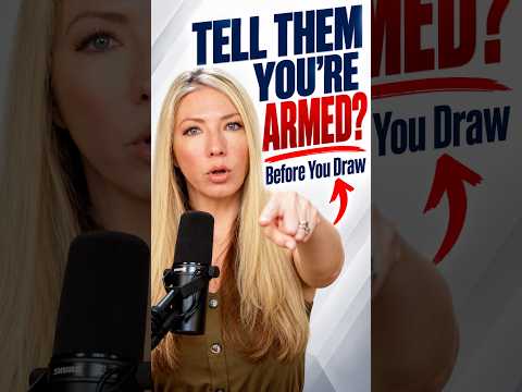 SHOULD YOU TELL THEM YOU’RE ARMED?