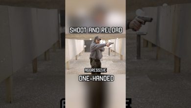 How To Reload One-Handed #tips #selfdefense #military #militaryeverything #training