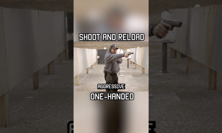 How To Reload One-Handed #tips #selfdefense #military #militaryeverything #training