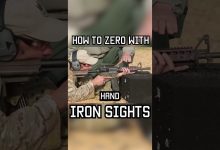HOW TO ZERO WITH IRON SIGHTS  #military  #militaryeverything #tips #army #tacticalrifleman