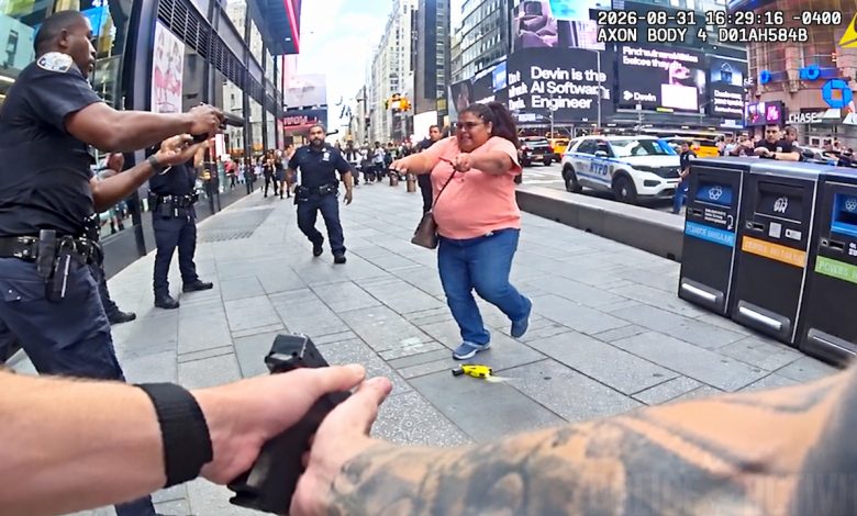 NYPD Officers Shoot Woman After She Charges at Them With Two Knives