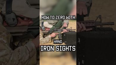 HOW TO ZERO WITH IRON SIGHTS #tips #military