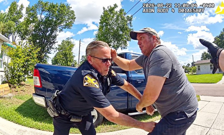 Man Suddenly Attacks Police Officers During Welfare Check