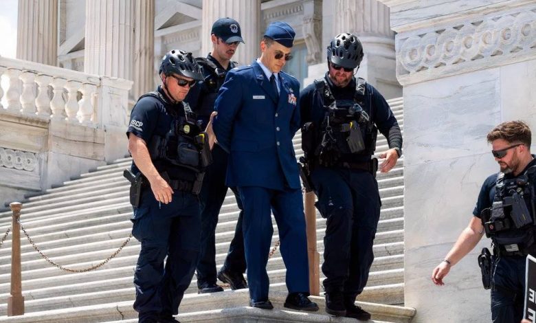 Air Force Major Arrested for Protesting Trump Could Face Court-Martial Over ‘Contemptuous’ Words