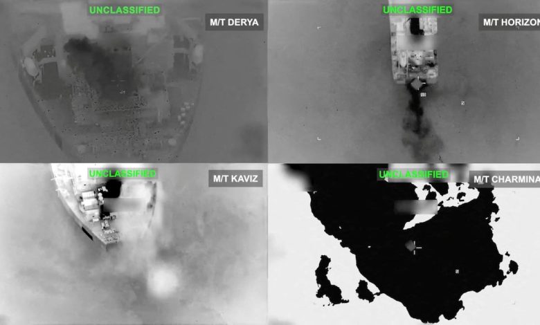 Iran and US hit tankers in biggest wave of attacks on shipping since war began