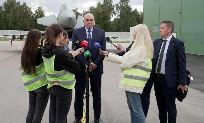 Italian NATO jet downs drone in Lithuania, minister says it probably came from Russia