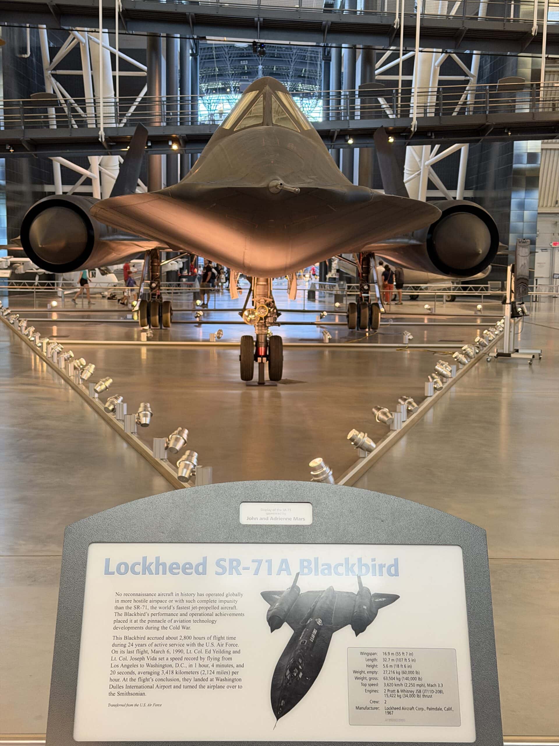 SR-71 Blackbird. Image taken at the Smithsonian on 6/30/2026 by 19FortyFive