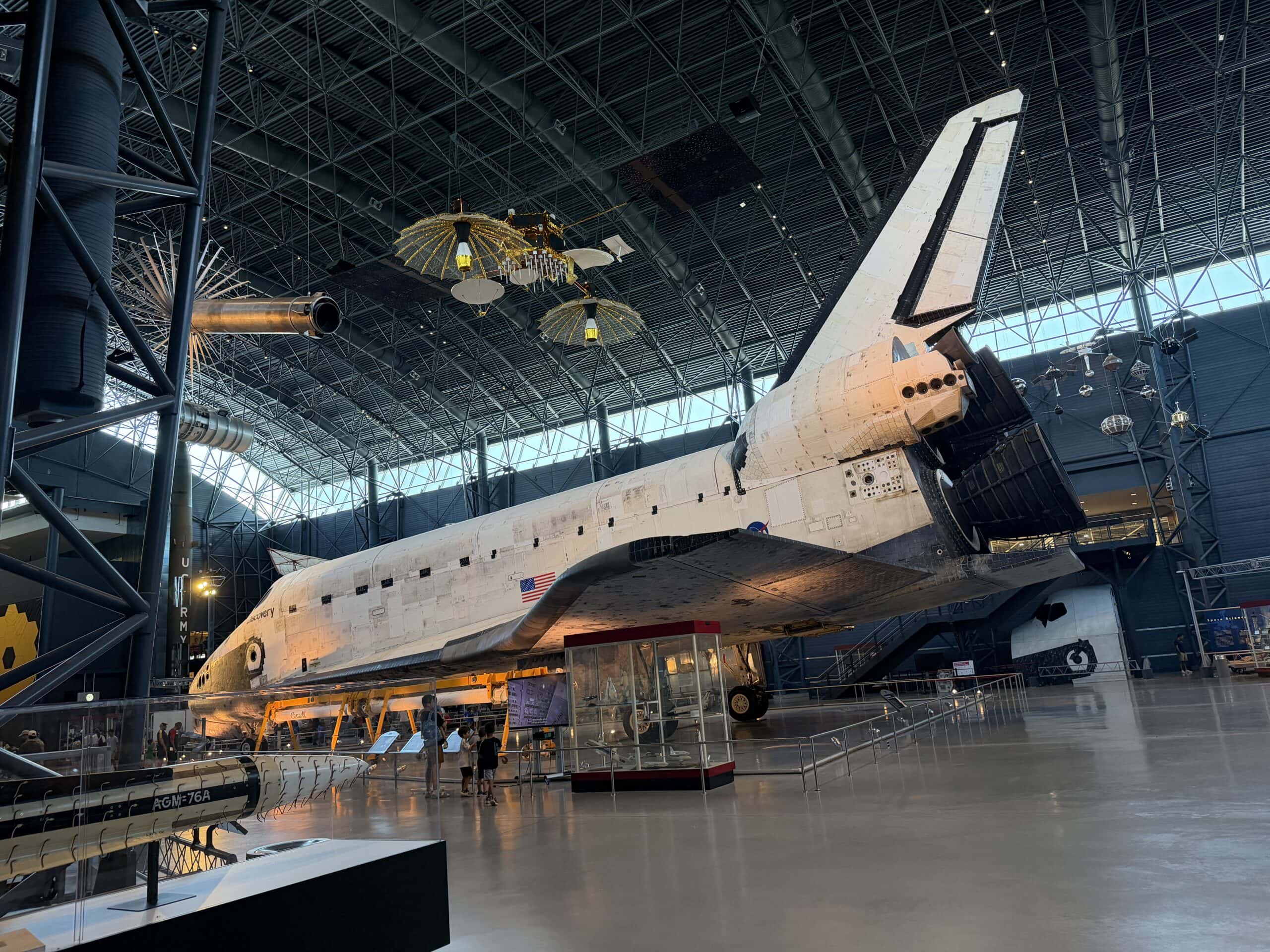 Space Shuttle Discovery at Smithsonian. 19FortyFive.com Original Image.