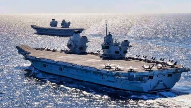 The 65,000-Ton HMS Queen Elizabeth and HMS Prince of Wales Are the Largest Aircraft Carriers the Royal Navy Ever Built. Neither Has a Catapult, Which Limits Both Ships to 1 Aircraft: The F-35B