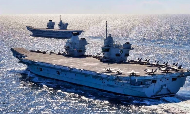The 65,000-Ton HMS Queen Elizabeth and HMS Prince of Wales Are the Largest Aircraft Carriers the Royal Navy Ever Built. Neither Has a Catapult, Which Limits Both Ships to 1 Aircraft: The F-35B