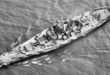 45,000-Ton US Navy Battleship USS Alabama Was Towed Through the Panama Canal With 11 Inches of Clearance on Each Side. She Carried 9 16-Inch Guns Firing 2,700-Pound Shells, Earned 9 Battle Stars Across the Pacific, and Never Lost a Sailor to Enemy Fire.