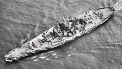 45,000-Ton US Navy Battleship USS Alabama Was Towed Through the Panama Canal With 11 Inches of Clearance on Each Side. She Carried 9 16-Inch Guns Firing 2,700-Pound Shells, Earned 9 Battle Stars Across the Pacific, and Never Lost a Sailor to Enemy Fire.