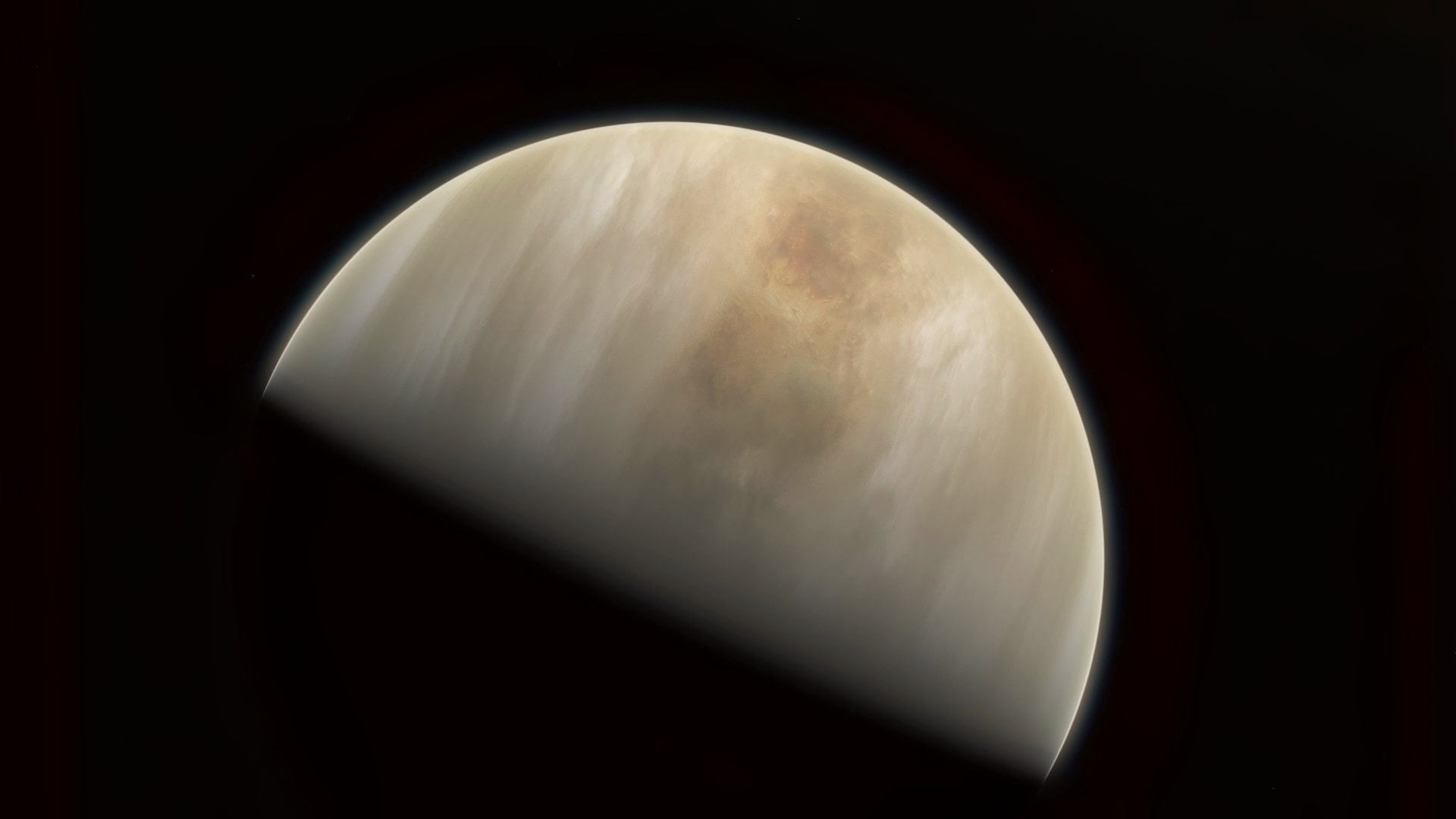 This artistic impression depicts our Solar System neighbour Venus, where scientists have confirmed the detection of phosphine molecules. The molecules were detected in the Venusian high clouds in data from the James Clerk Maxwell Telescope and the Atacama Large Millimeter/submillimeter Array, in which ESO is a partner.  Astronomers have speculated for decades that life could exist in Venus’s high clouds. The detection of phosphine could point to such extra-terrestrial “aerial” life.