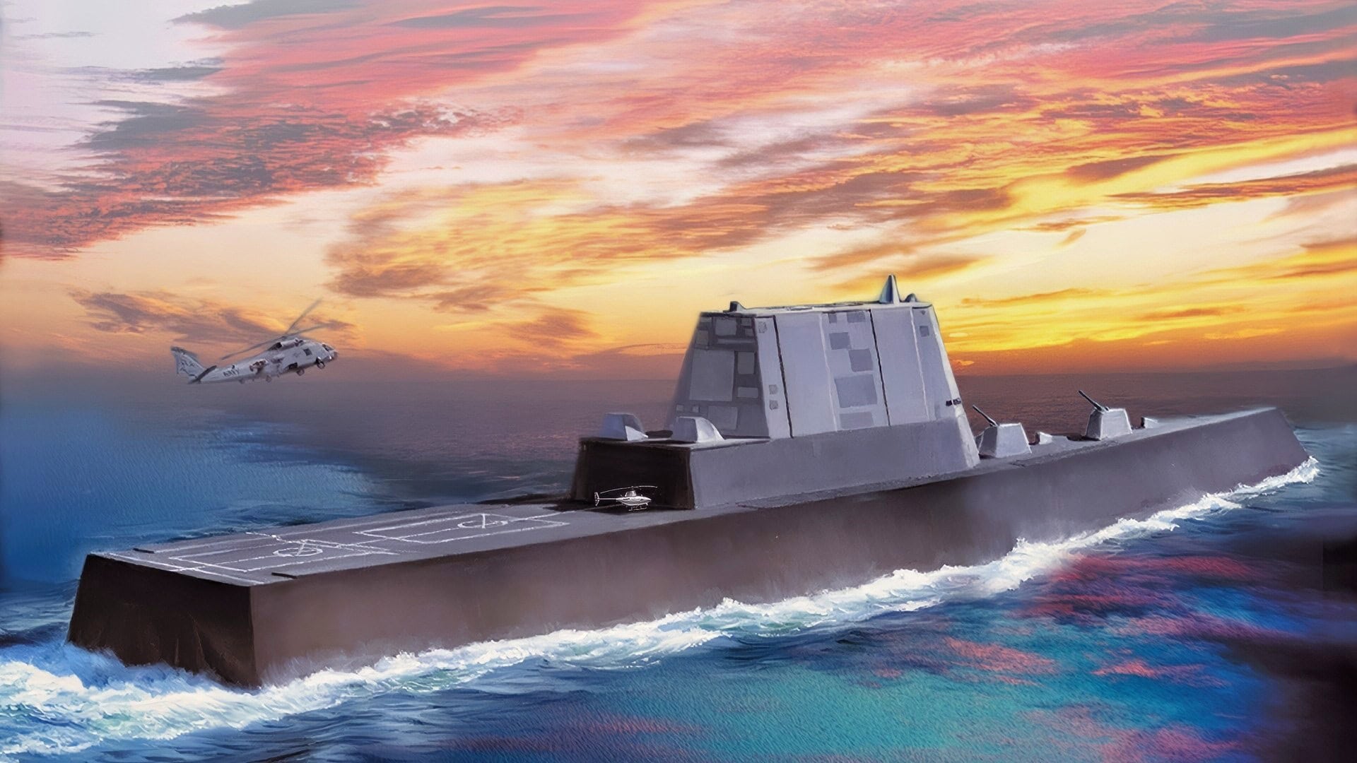 Zumwalt-Class Artist Rendering