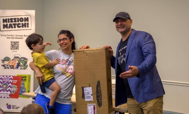 Marine Creates Kids’ Fitness Game After Toys for Tots Assignment